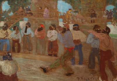 Bocce Court by Pedro Figari